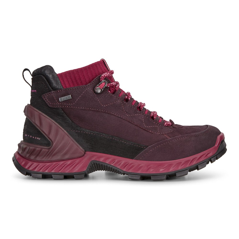 Tenis De Montaña Mujer - ECCO Exohike Mid Gtx - Vino - IUG681097